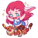 🍽 emoji Cute Bunny Girl Telegram sticker 24 of 31