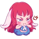 😠 emoji Cute Bunny Girl Telegram sticker 18 of 31