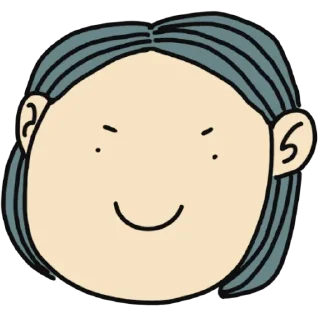Sticker from cute girl