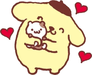 Sticker from pompompurin