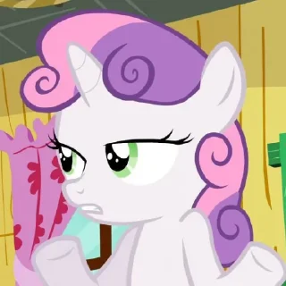 Sticker from sweetie belle