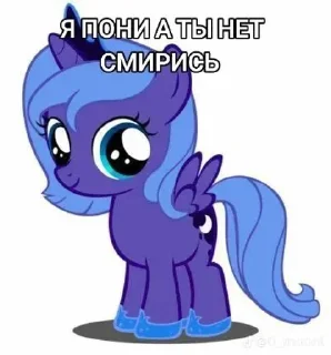 Sticker from ya poni a tu net smirys