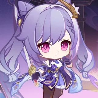 💜 emoji ☼Keqing⚡︎ Telegram sticker 5 of 120