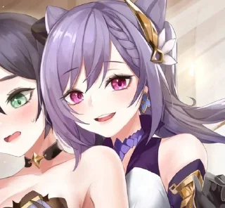 💜 emoji ☼Keqing⚡︎ Telegram sticker 21 of 120