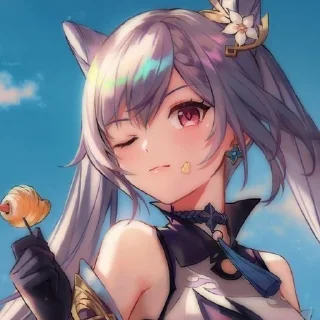 💜 emoji ☼Keqing⚡︎ Telegram sticker 6 of 120