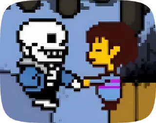 🤝 emoji UNDERTALE from @HL_eight Telegram sticker 23 of 39