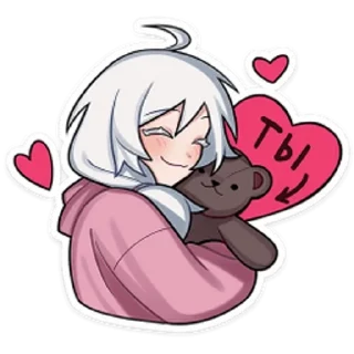 😍 emoji Оля Петрова | Tiny Bunny - ЗАЙ Telegram sticker 7 of 120