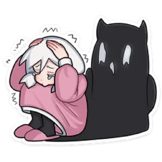😖 emoji Оля Петрова | Tiny Bunny - ЗАЙ Telegram sticker 23 of 120