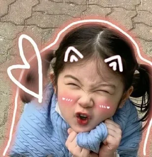 ❤️ emoji Cute baby by @usmontoev Telegram sticker 4 of 112