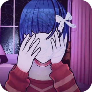🫣 emoji 𖤛 Призрачная Мита||@Finiiik_i 𖤛 Telegram sticker 18 of 67