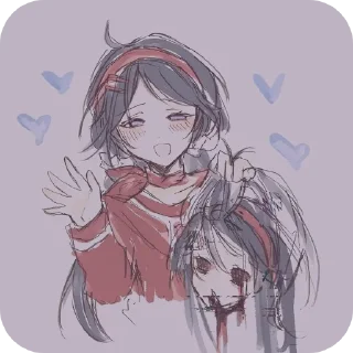 🫠 emoji 𖤛 Призрачная Мита||@Finiiik_i 𖤛 Telegram sticker 22 of 67