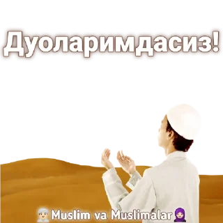 🤲 emoji Muslim va muslimalar Telegram sticker 11 of 29