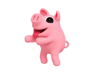 Sticker from Rosa the Pig @TgSticker