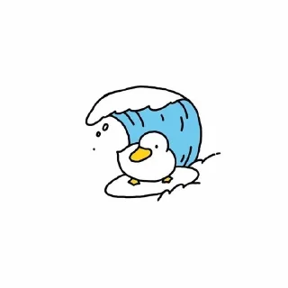 Ducks hugs sticker 2