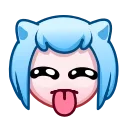 😝 emoji Nya Emoji @xkysluv Telegram sticker 10 of 40