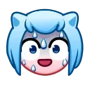 😰 emoji Nya Emoji @xkysluv Telegram sticker 16 of 40