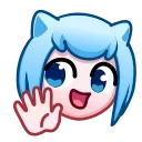 👋 emoji Nya Emoji @xkysluv Telegram sticker 23 of 40