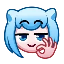 👌 emoji Nya Emoji @xkysluv Telegram sticker 24 of 40