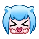 😆 emoji Nya Emoji @xkysluv Telegram sticker 1 of 40