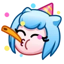 🥳 emoji Nya Emoji @xkysluv Telegram sticker 11 of 40
