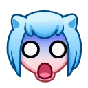 😨 emoji Nya Emoji @xkysluv Telegram sticker 15 of 40