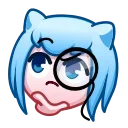 🤔 emoji Nya Emoji @xkysluv Telegram sticker 17 of 40