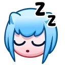 😴 emoji Nya Emoji @xkysluv Telegram sticker 21 of 40