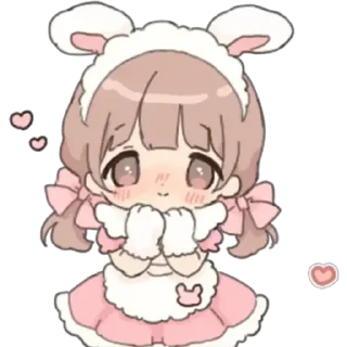 ☺️ emoji ૮₍  ˶• . •˶₎ა ♡ ૮₍˶• . •˶⑅₎ა Telegram sticker 5 of 45