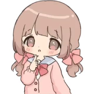 🤔 emoji ૮₍  ˶• . •˶₎ა ♡ ૮₍˶• . •˶⑅₎ა Telegram sticker 14 of 45