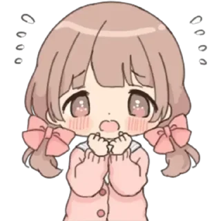 😨 emoji ૮₍  ˶• . •˶₎ა ♡ ૮₍˶• . •˶⑅₎ა Telegram sticker 6 of 45
