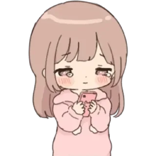 😭 emoji ૮₍  ˶• . •˶₎ა ♡ ૮₍˶• . •˶⑅₎ა Telegram sticker 10 of 45