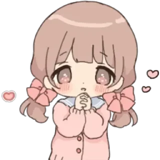 😍 emoji ૮₍  ˶• . •˶₎ა ♡ ૮₍˶• . •˶⑅₎ა Telegram sticker 20 of 45