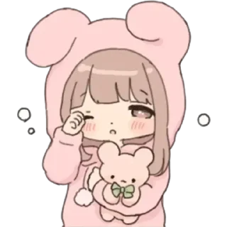 🥱 emoji ૮₍  ˶• . •˶₎ა ♡ ૮₍˶• . •˶⑅₎ა Telegram sticker 12 of 45