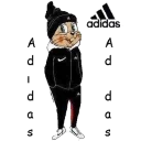 😜 emoji ADIDAS BOYS Telegram sticker 20 of 20