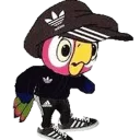 😧 emoji ADIDAS BOYS Telegram sticker 8 of 20