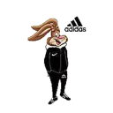 😺 emoji ADIDAS BOYS Telegram sticker 19 of 20