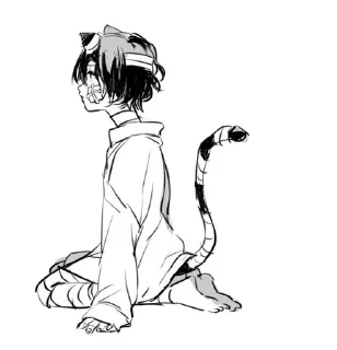😕 emoji Дазай Котик || БСД Telegram sticker 13 of 30