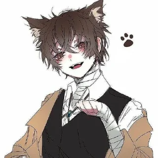 😀 emoji Дазай Котик || БСД Telegram sticker 7 of 30