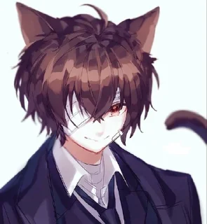 😀 emoji Дазай Котик || БСД Telegram sticker 6 of 30