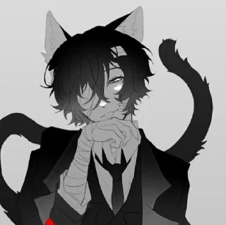 🌟 emoji Дазай Котик || БСД Telegram sticker 19 of 30
