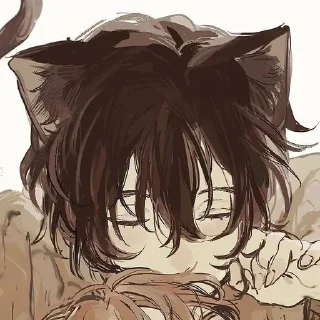 😴 emoji Дазай Котик || БСД Telegram sticker 4 of 30