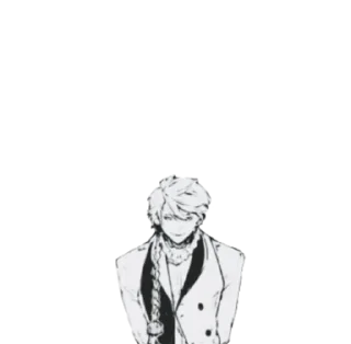 Sticker from Части тела персонажей бсд