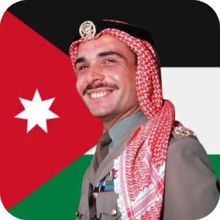 ❤ emoji King Hussein bin Talal by @Scp9211 🇮🇶 Telegram sticker 16 of 59