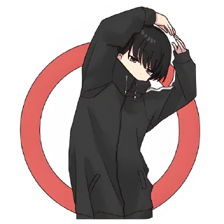 👌 emoji Юрудура-кун (большой) @nyasticks Telegram sticker 13 of 25