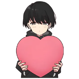 ❤️ emoji Юрудура-кун (большой) @nyasticks Telegram sticker 18 of 25