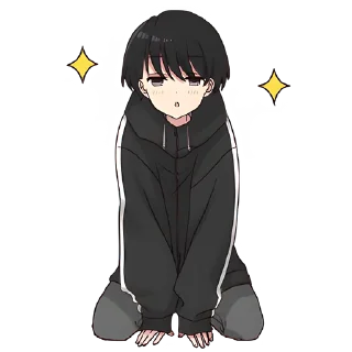 😍 emoji Юрудура-кун (большой) @nyasticks Telegram sticker 3 of 25