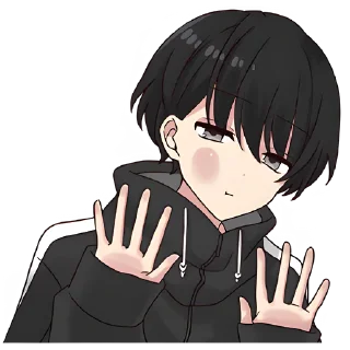 👐 emoji Юрудура-кун (большой) @nyasticks Telegram sticker 19 of 25