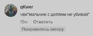 Sticker from чвк «курапика не бей пожалуйста»