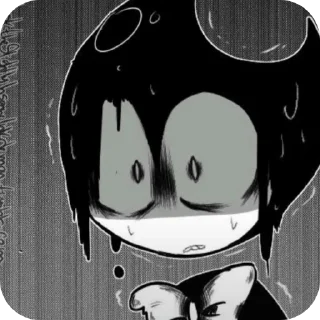 😰 emoji БОЛЬШЕ ⇨ @CLOOBHUB БЕНДИ И ЧЕРНИЛЬНАЯ МАШИНА ТГ Telegram sticker 6 of 36