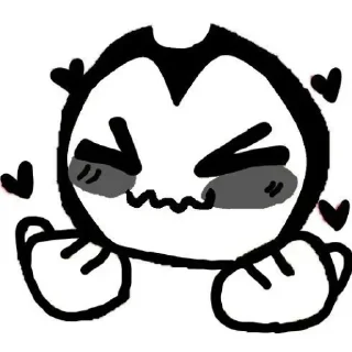 🥴 emoji БОЛЬШЕ ⇨ @CLOOBHUB БЕНДИ И ЧЕРНИЛЬНАЯ МАШИНА ТГ Telegram sticker 13 of 36